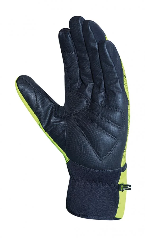 CHIBA Express+ - Radhandschuhe S neongelb, wind- & wasserdicht, Gelpolster