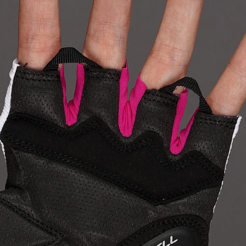 CHIBA BioXCell Lady - Radhandschuhe Damen, weiß, Größe L, mit Gelpolsterung