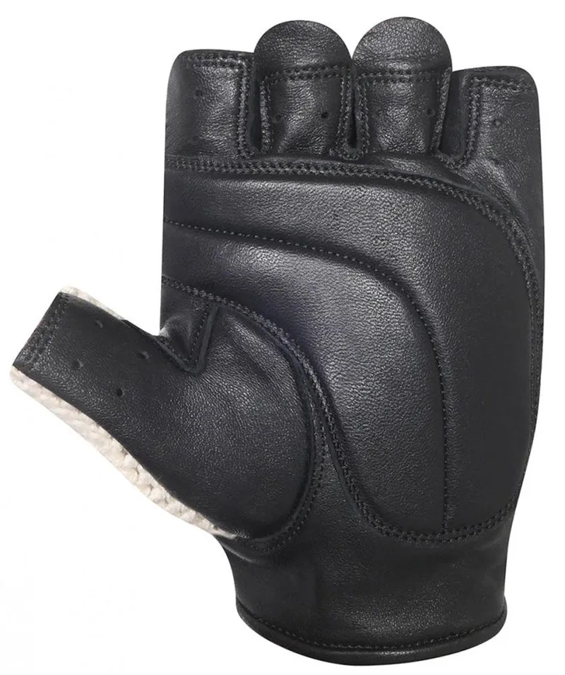 CHIBA Pure Nature - Radhandschuhe XXL beige/schwarz, Retro, Naturmaterialien