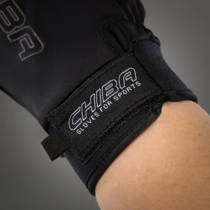 CHIBA Windstopper - Radhandschuhe schwarz, winddicht, atmungsaktiv, Größe S