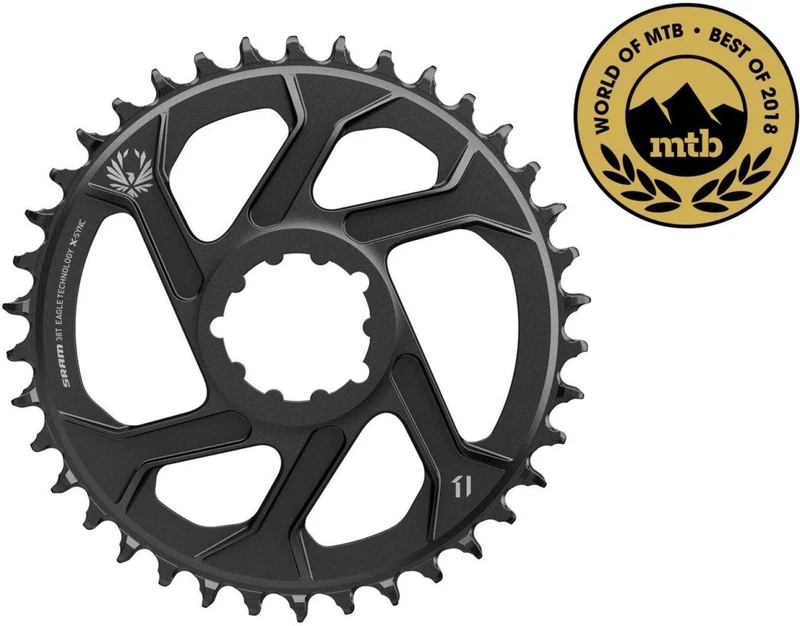 SRAM Kettenblatt X-Sync Eagle Eagle 32T, LK: 104mm, Alu., schwarz, 12-fach (Standard u. Boost kompatibel)