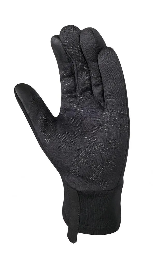CHIBA Polarfleece - Radhandschuhe XS schwarz, Polartec-Fleece, Touchfinger, Silikondruck