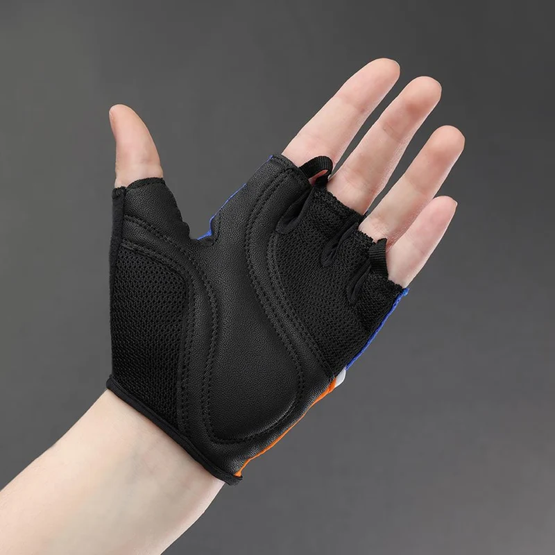 CHIBA Youth - Radhandschuhe kurzfinger, S, royal, atmungsaktiv