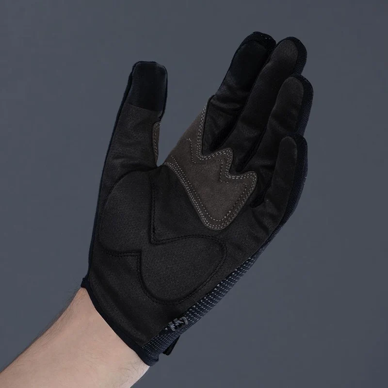 CHIBA Gel Performer - Radhandschuhe kurz, schwarz/schwarz, L