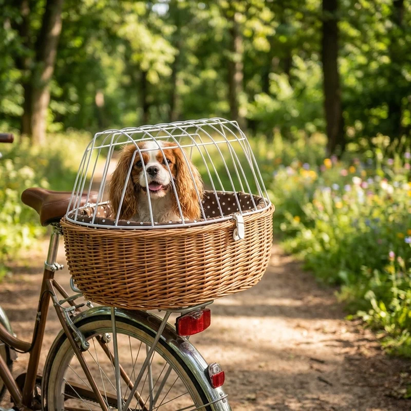Aumüller Tierfahrradkorb Weide Racktime 46x70x40 cm