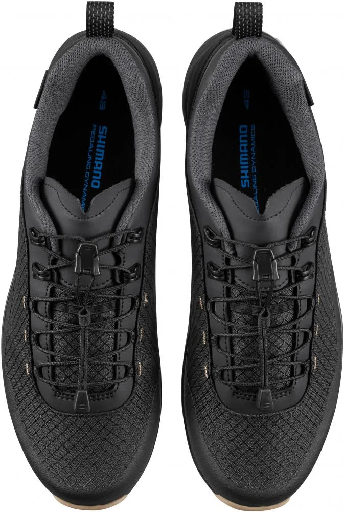 SHIMANO Fahrradschuhe ET501 Herren/Damen MTB Flatpedal Typ - Größe 39, Schwarz