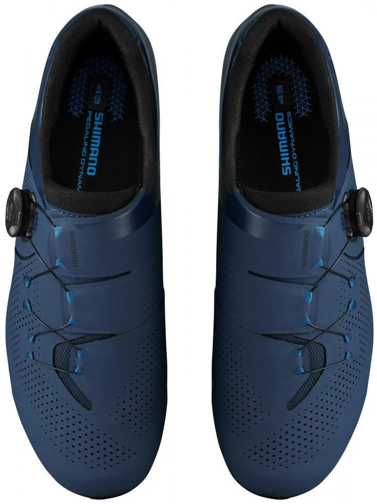SHIMANO Fahrradschuhe RC302 Herren Damen Road SPD SL Größe 38 Blau