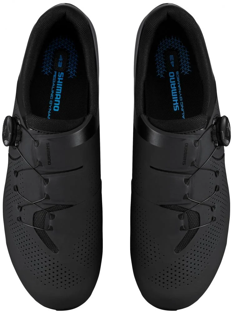 SHIMANO Fahrradschuhe RC302 Herren/Damen Road SPD-SL Größe 42 Fahrradschuhe Schwarz