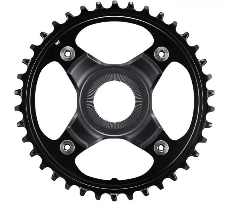 SHIMANO Kettenblatt E8000 SM-CRE80 38Z ohne KSR - Effiziente Performance für E-MTB-Antriebe