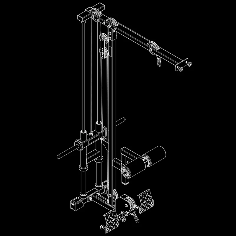 ATX® Latzug-Anbauoption - Plate Load - zu Half Rack HRX-510