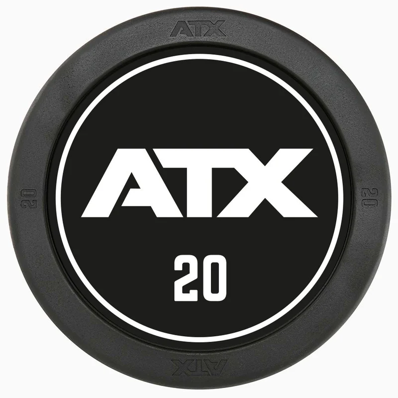 Kompakthanteln Gummi - mit ATX/ Barbell Club Logo - 2,5 – 60 kg / 2,5 kg Steigerung