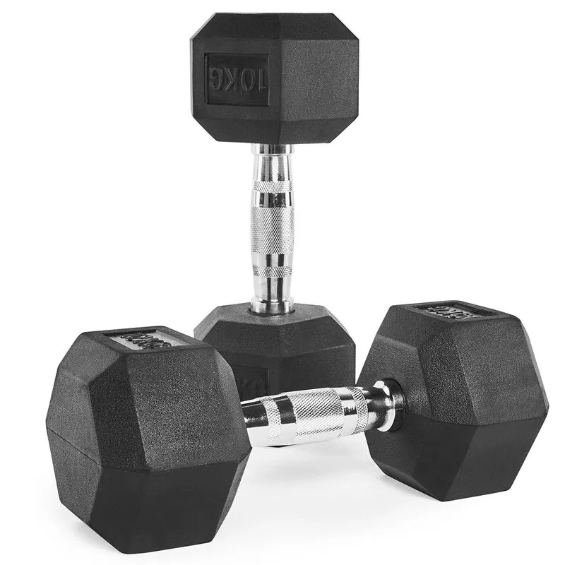 Hex Hantelsatz Gummi - 1 bis 10 kg