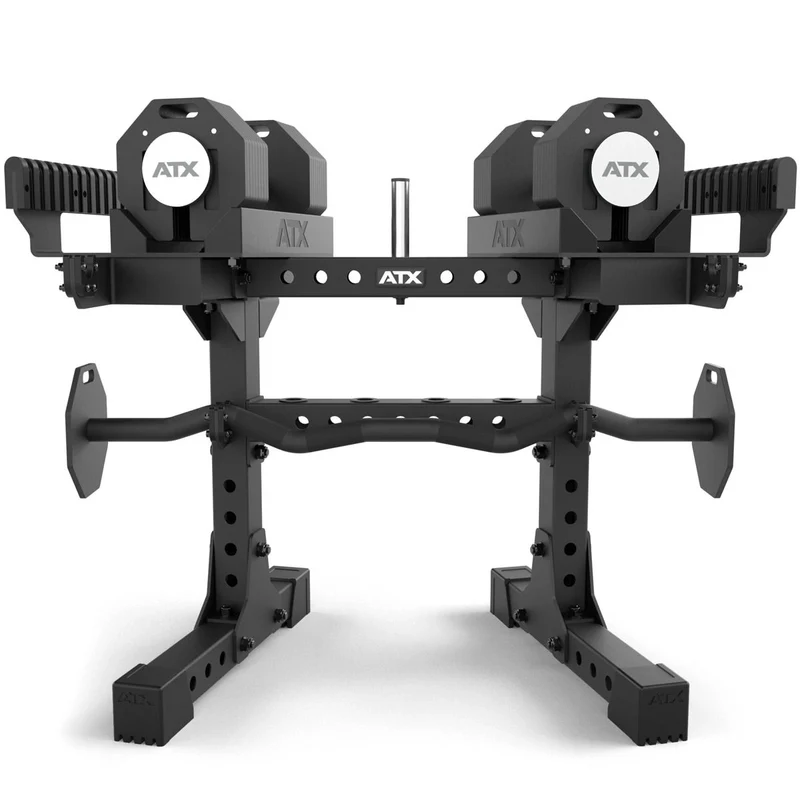 ATX® Octa-Dumbbell-Set XL 2 x 36 kg + SZ-Stange + Storage