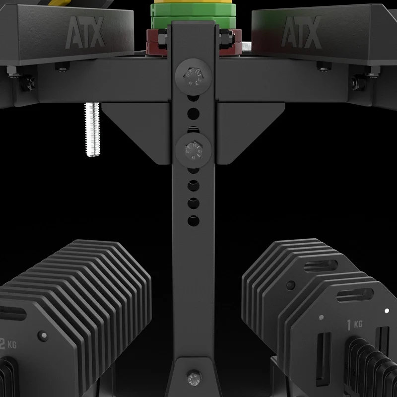 ATX® Octa-Dumbbells 2 x 24 kg - Verstellbare Hanteln inkl. Ablageständer