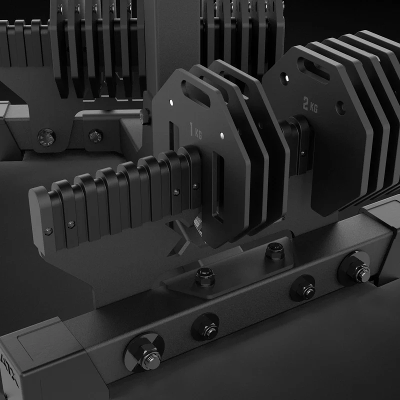 ATX® Octa-Dumbbells 2 x 24 kg - Verstellbare Hanteln inkl. Ablageständer