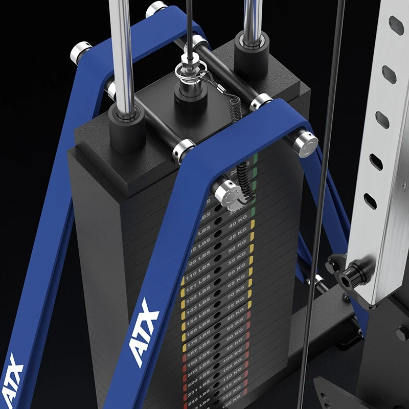 ATX® Multipresse-Rack 780 Komplettstation mit Latzugstation - 125 kg Steckgewichte