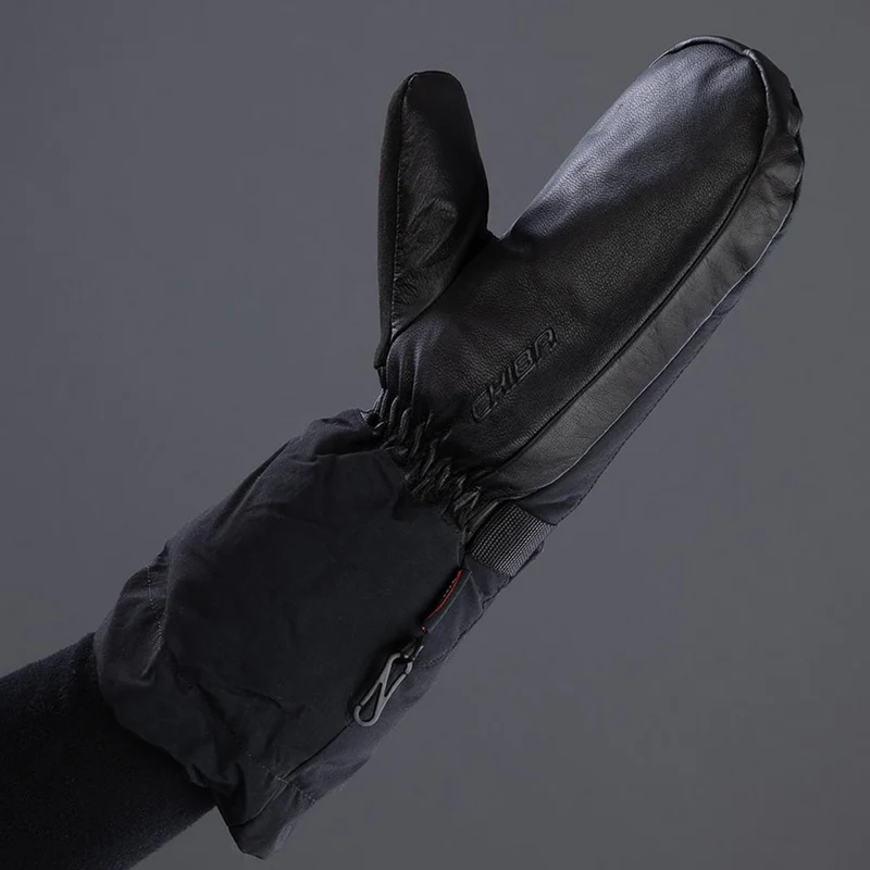 CHIBA Thermo Mitten - wasserdichte Winter-Radhandschuhe, Größe 9, schwarz