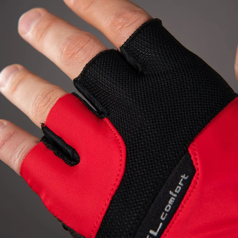 CHIBA Gel Comfort - Radhandschuhe kurzfinger, rot, 3XL, Gelpolsterung