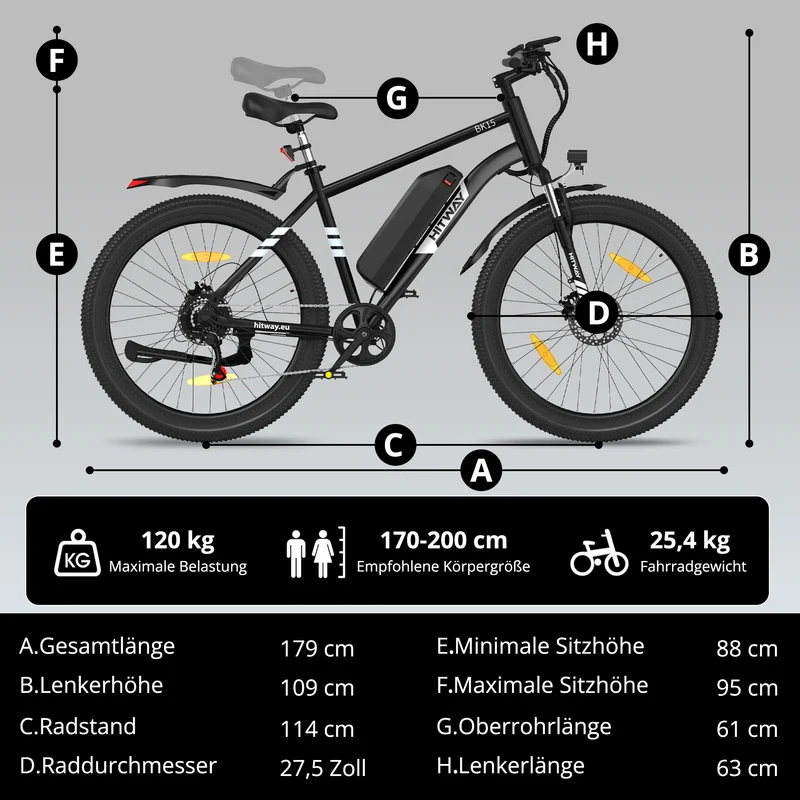 BK15P 27,5 Zoll Elektrofahrrad
