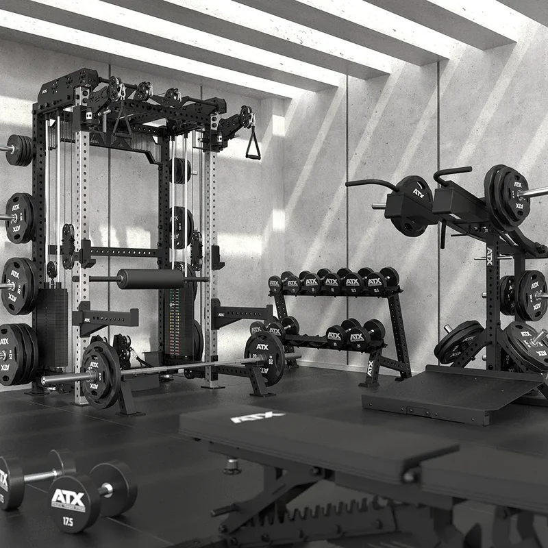 ATX® Multi Pull Half Rack mit 2 x 110 kg Steckgewichten