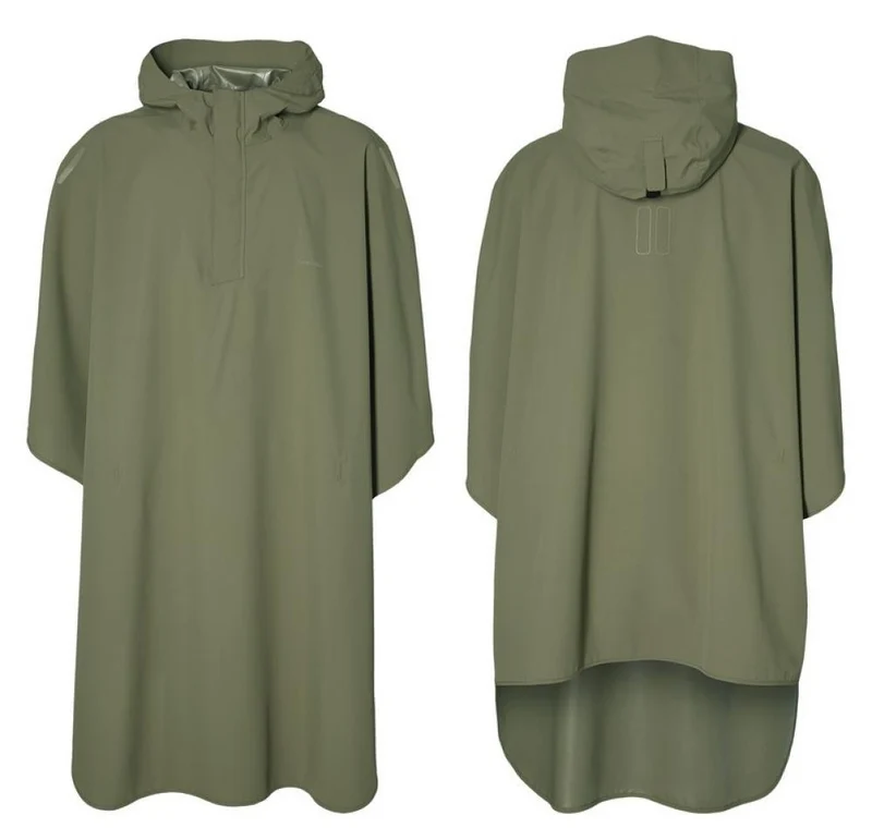 Basil Fahrrad Regenponcho Hoga Unisex Einheitsgröße - Farbe: Olive