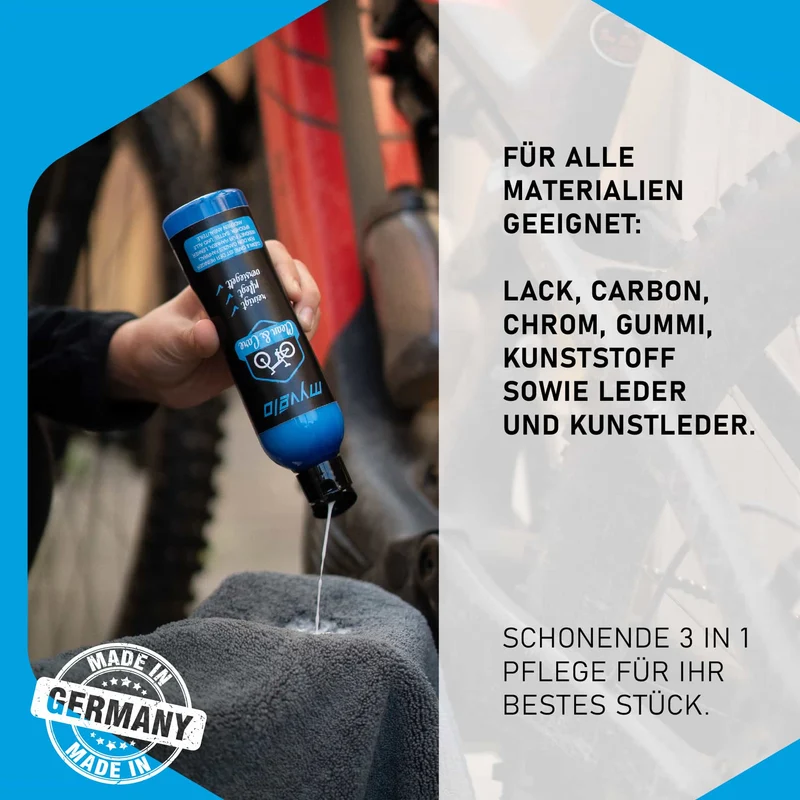 MYVELO Clean and Care Fahrradreiniger mit Politur