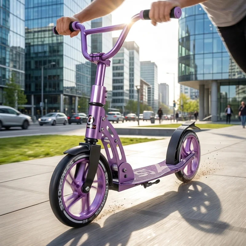 Sk8teforyou Scooter Six Degrees Aluminium LW lila, 205mm