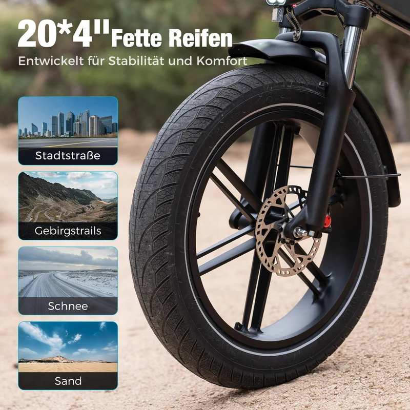 BK10S PRO Klappbares Fatbike E-Bike