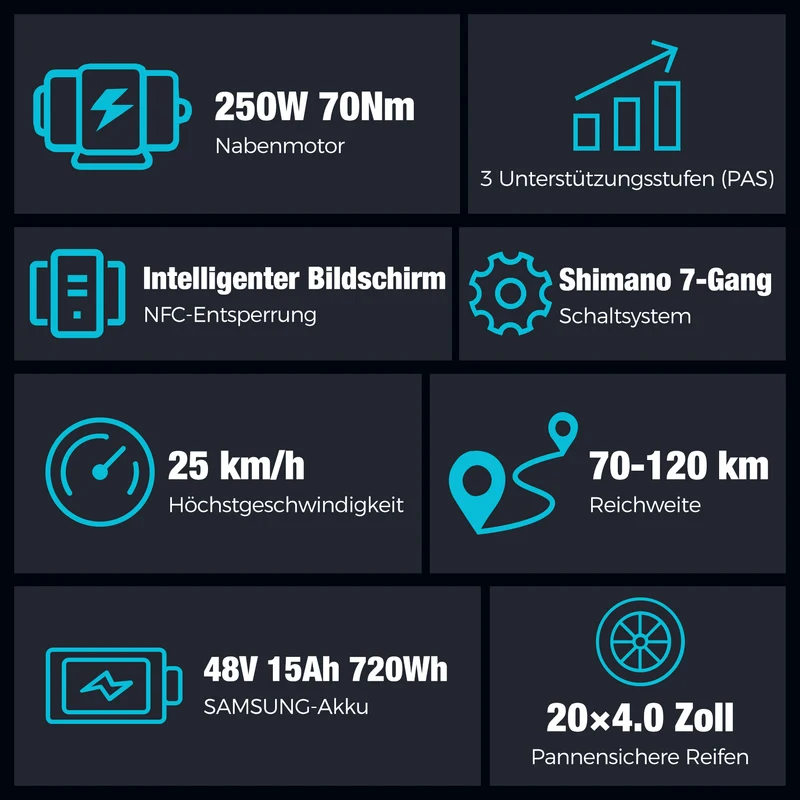 BK10S PRO Klappbares Fatbike E-Bike