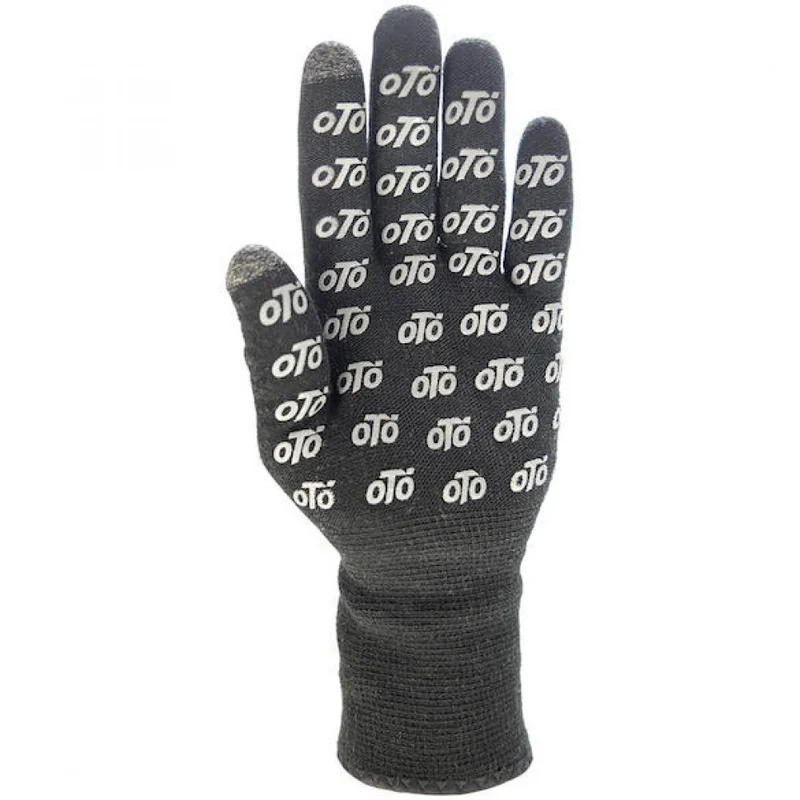 VeloToze Handschuhe Knitted wasserdicht S Schwarz - warmer, wasserdichter Radhandschuh
