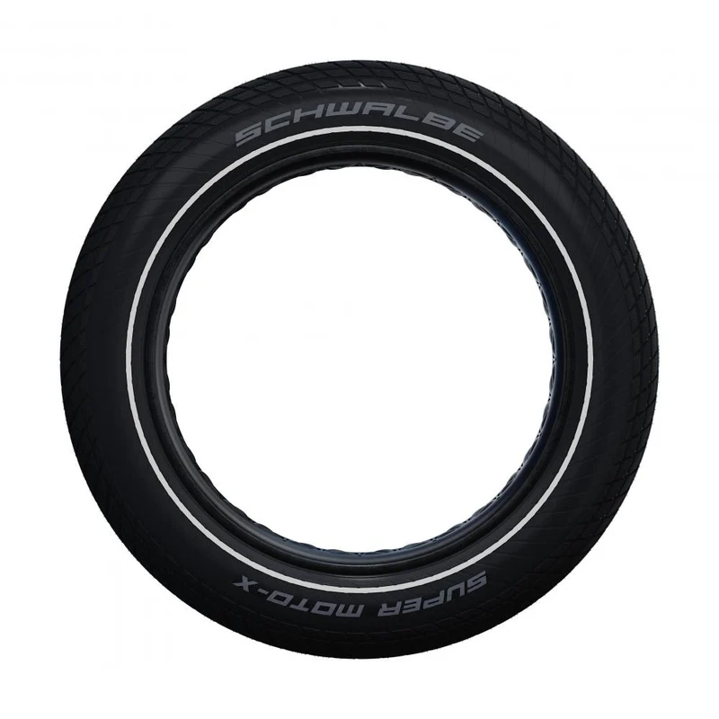 Schwalbe Drahtreifen SUPER MOTO-X Performance Line 20x3,9 Zoll (100-406) Schwarz - breiter E-Bike Komfortreifen