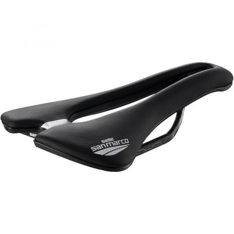 Selle San Marco Sattel Aspide Short Carbon FX 155 x 255 mm Schwarz - leichter Rennrad-Performance-Sattel