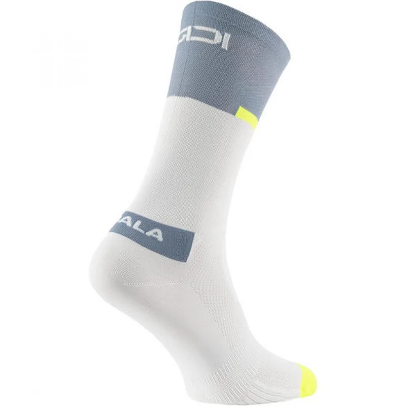 Sidi Socken NEO white grey 35-39 Weiß/Grau - atmungsaktive Radsocken mit Q-Skin
