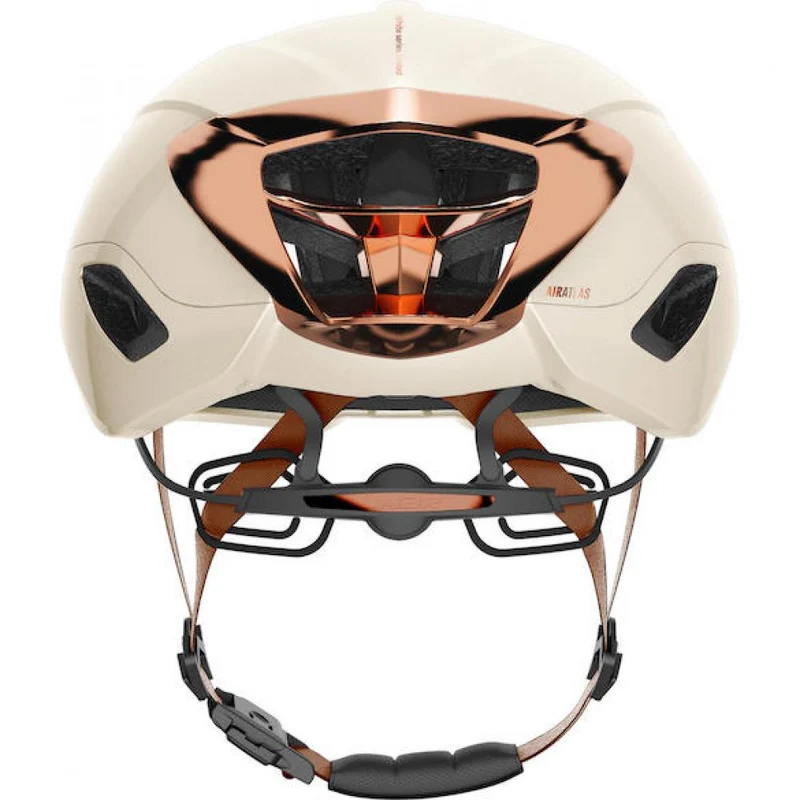 Limar Air Atlas W&B Amber White Bronze S Weiß/Bronze - aerodynamischer High-Performance-Rennradhelm