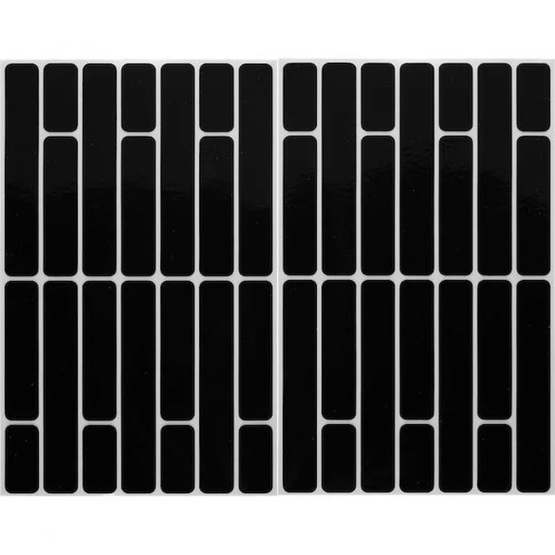 Procraft Reflektoren Sticker Set - Streifen Universal Schwarz - mehr Sichtbarkeit im Stradenverkehr
