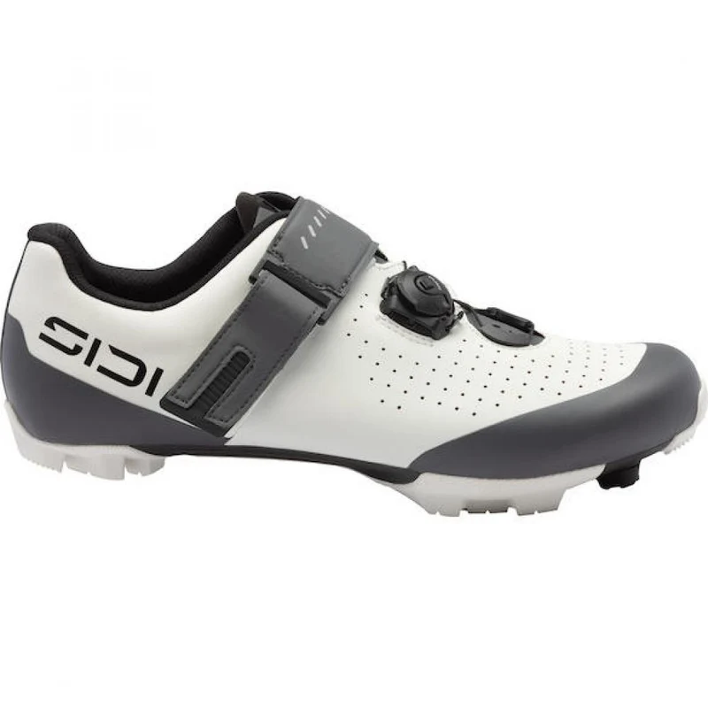 Sidi MTB PHYSIS ice white/anthracite 44 Weiß/Anthrazit - steifer Carbon-MTB-Schuh mit Top-Passform