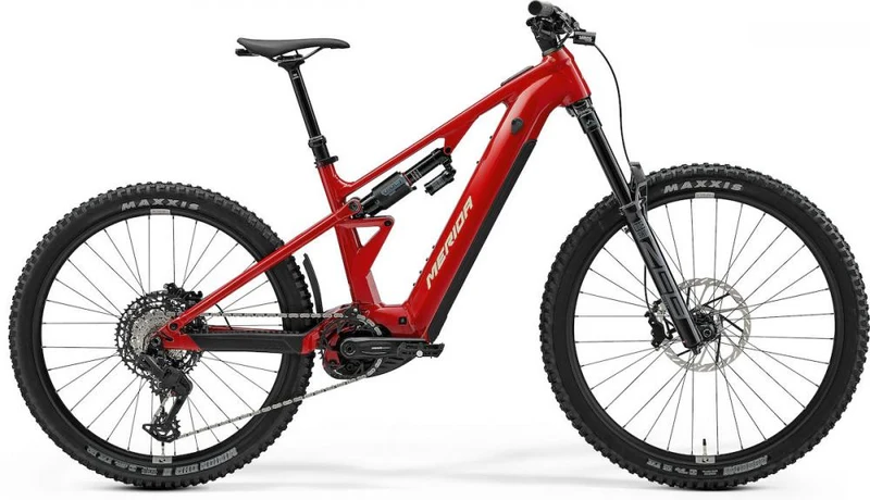 Merida eONE-EIGHTY 700 E-MTB Fully - Größe XS - heritage red-brown - 800 Wh - Bosch Performance Line CX - 180 Millimeter Federweg