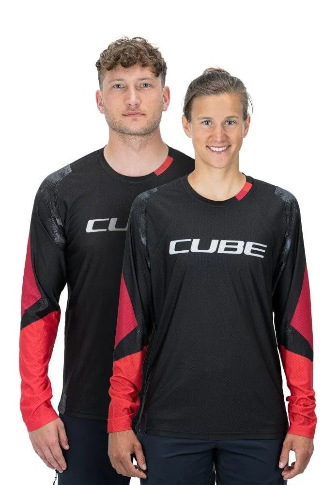Cube EDGE Rundhalstrikot langarm