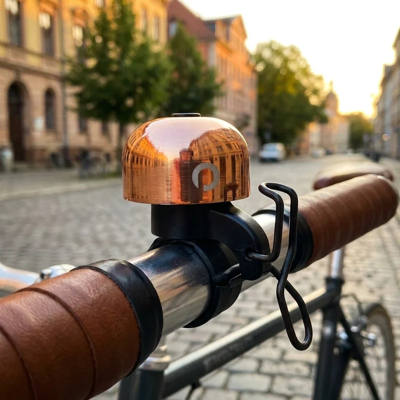 Procraft Klingel DIN-Dong Ultimate Größe Universal Kupfer - laute, stilvolle Fahrradklingel