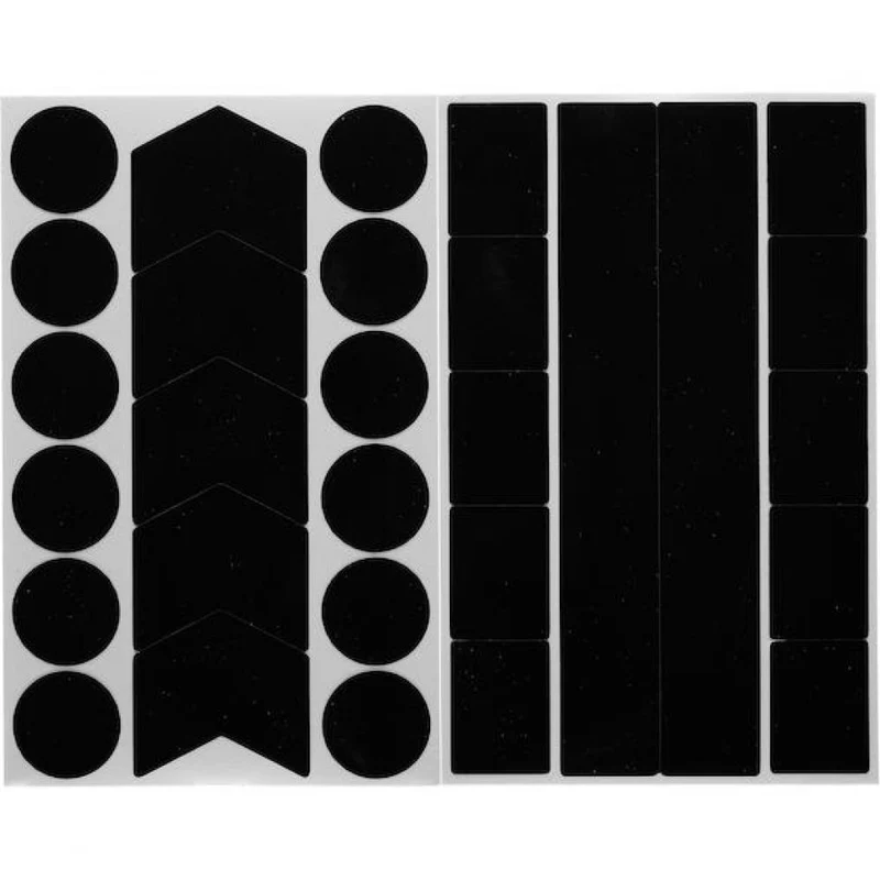 Procraft Reflektoren Sticker Set - Formen Universal Schwarz - mehr Sichtbarkeit im Stradenverkehr