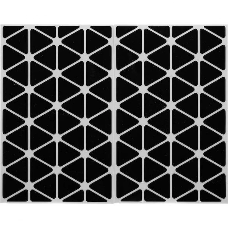 Procraft Reflektoren Sticker Set - Dreiecke Klein Schwarz - mehr Sichtbarkeit & Style