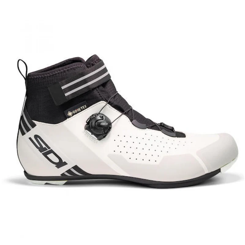 Sidi ROAD NIX white/black 45 Weiß/Schwarz - warmer Rennradschuh mit steifer Carbonsohle