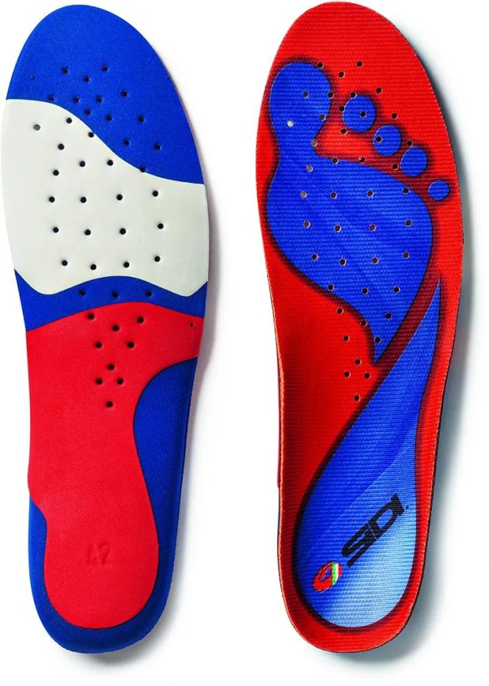 Sidi Einlegesohle Memory 48 Rot/blau - maximaler Komfort für Radschuhe