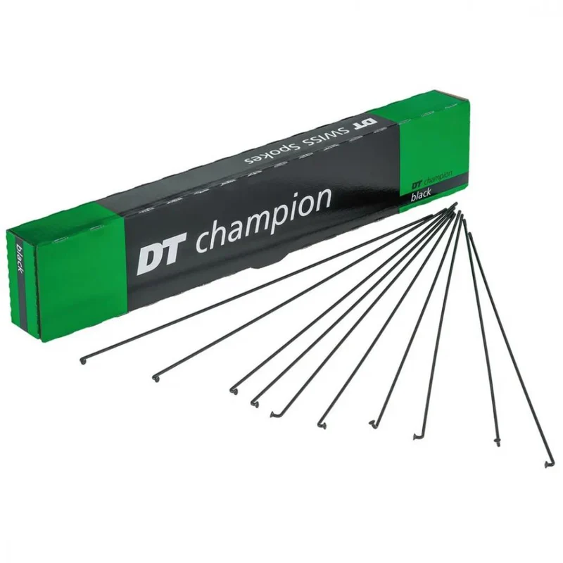 DT Swiss Speiche Champion 2.0 VE100 schwarz 274 mm - robuste Standardspeiche für Straße und MTB