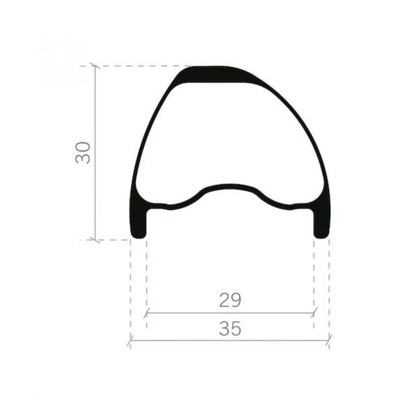 FSA Laufradsatz Gradient i29 WideR 27,5" 584x29 mm Schwarz - leichter Carbon-Enduro-Laufradsatz