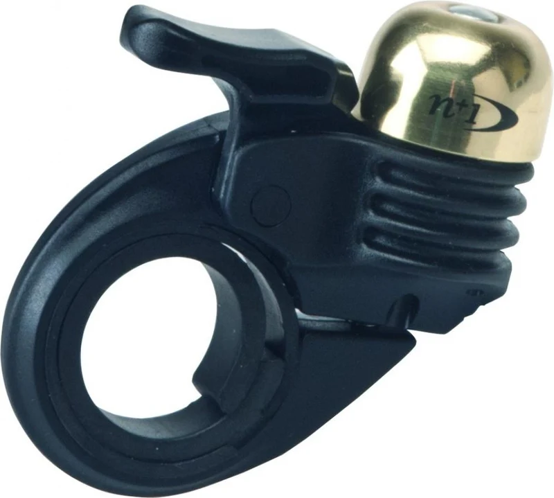 Procraft Klingel Race Bell Mini schwarz/gold - superleichte Rennrad-Fahrradklingel