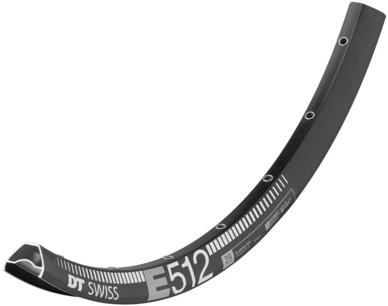 DT Swiss Felge E 512 29" 28 Loch Schwarz - leichte, robuste Enduro-Felge