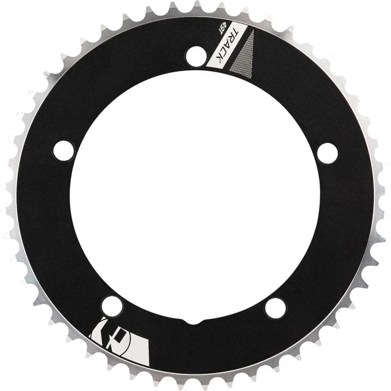 Vision Kettenblatt Track Non-Series 5-Arm 144 mm x 54 T Schwarz - Bahnrad Kettenblatt