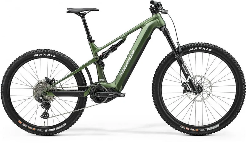 Merida eONE-SIXTY 675 IV1 XL (47) grün/weiß - kraftvolles E-MTB für anspruchsvolle Trails