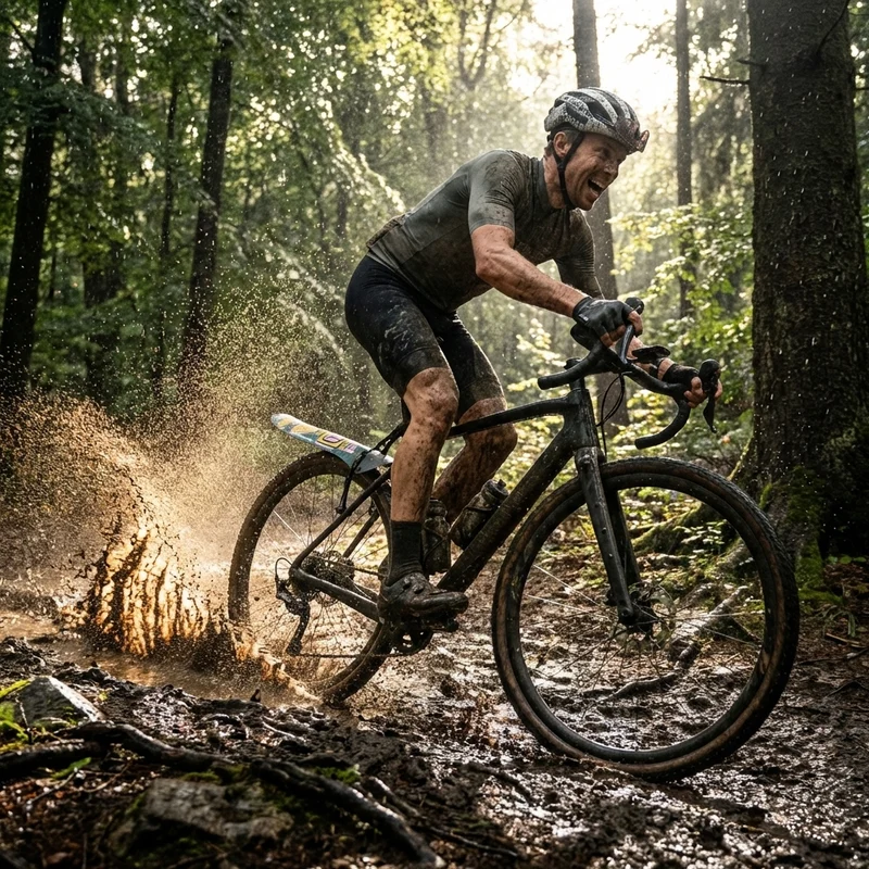 Ass Savers Win Wing 2 Gravel Schutzblech, Bits n' Peaces Special Edition, ultraleicht (72 g), werkzeugfreie Montage, geeignet für Reifen bis 60 mm